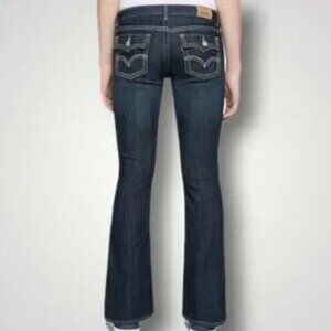 Levi's 715 Bootcut Jeans with White Stitching Sz 10.5 plus girls